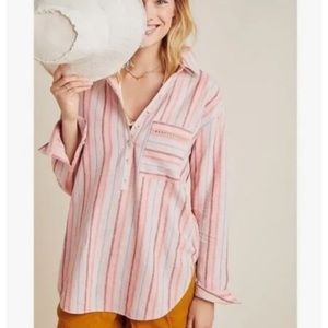 Anthropologie Maeve Lina Striped Shirt